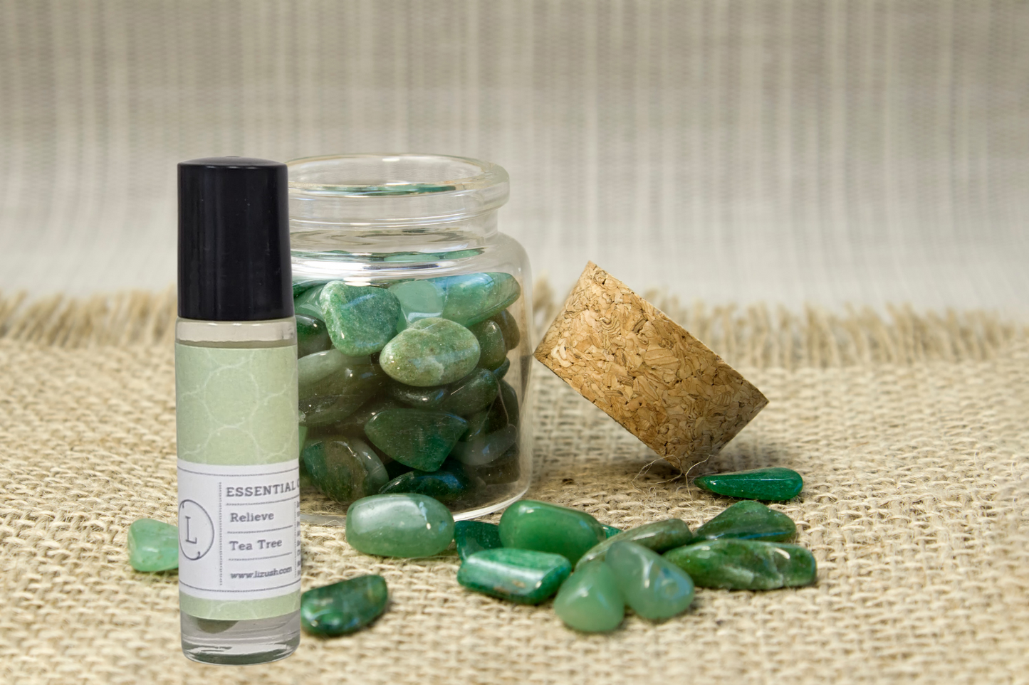 CBD Essential Oils Roll-On set with Crystals and CBD (THC free)-4